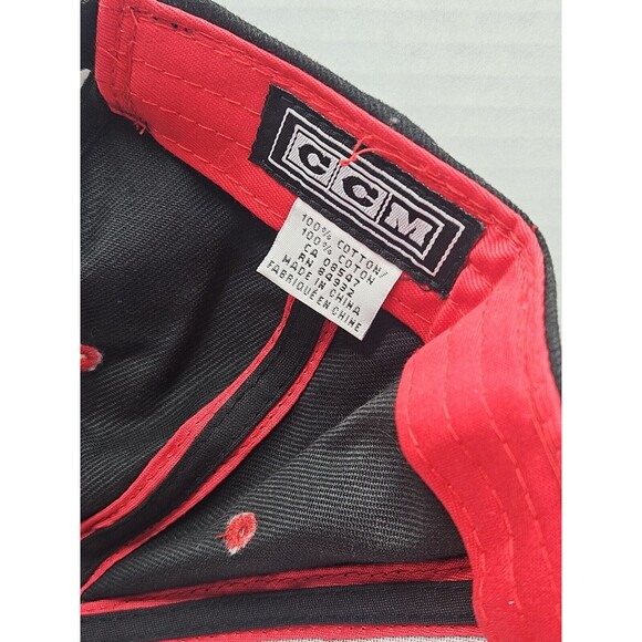 Vintage New Jersey Devils CCM Hockey Hat Cap Strapback NHL Black Men Adult Black - Picture 9 of 10